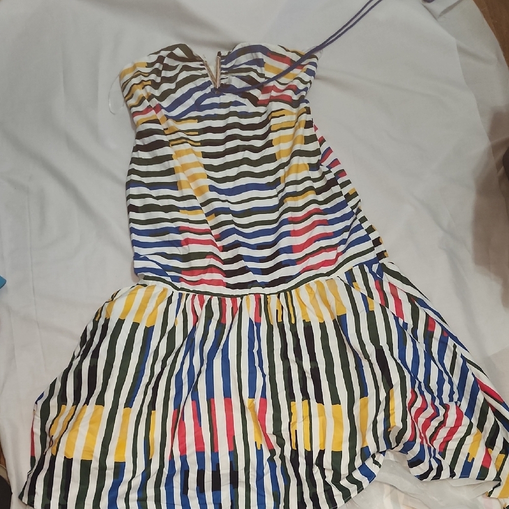 Colorful Striped Kids Dress